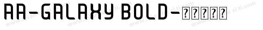 AA-GALAXY BOLD字体转换